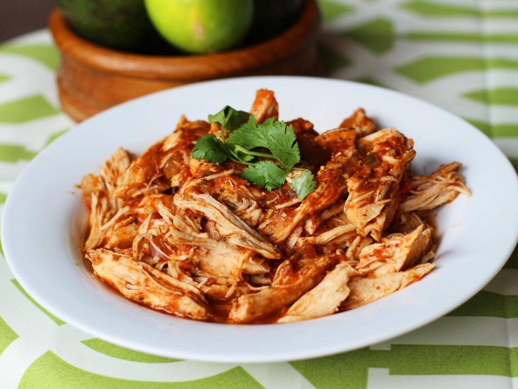 Two-Ingredient Instant Pot Pulled Chicken (in 10 Minutes!)