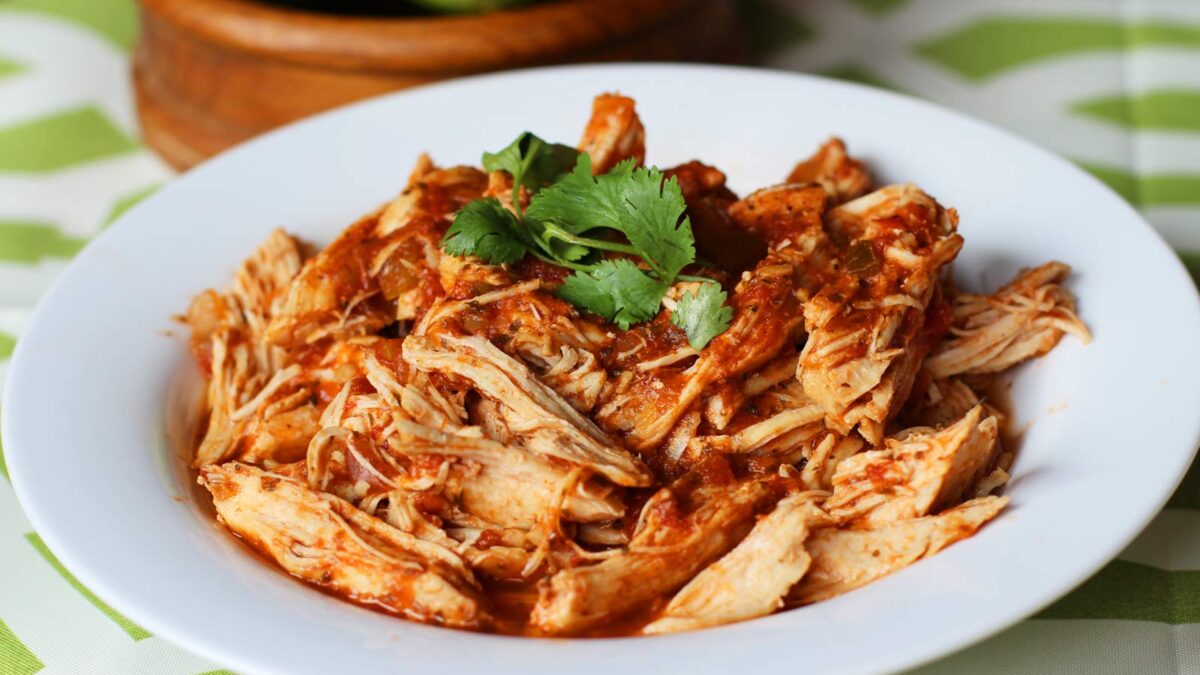 Two-Ingredient Instant Pot Pulled Chicken (in 10 Minutes!)