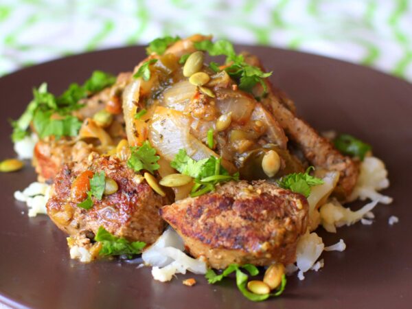 Paleo Pork Mole Verde (Low Carb, High Protein)