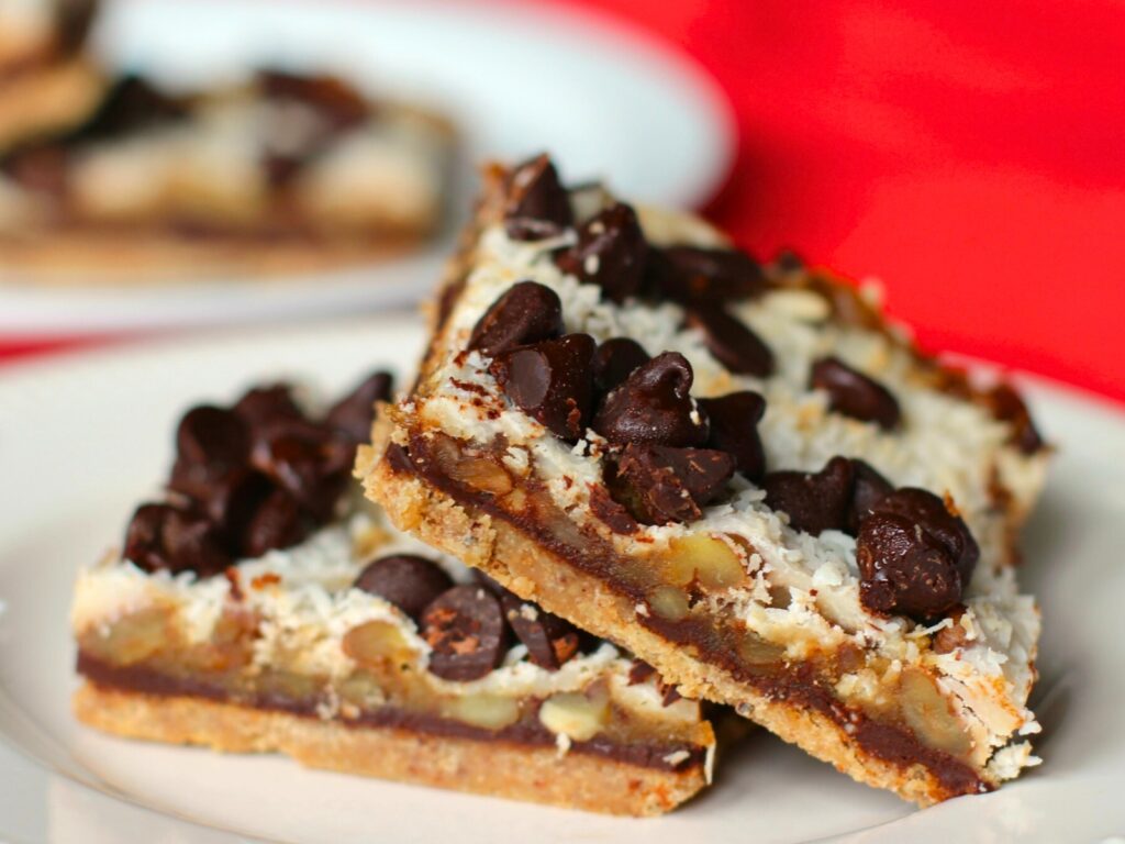 Keto Magic Cookie Bars